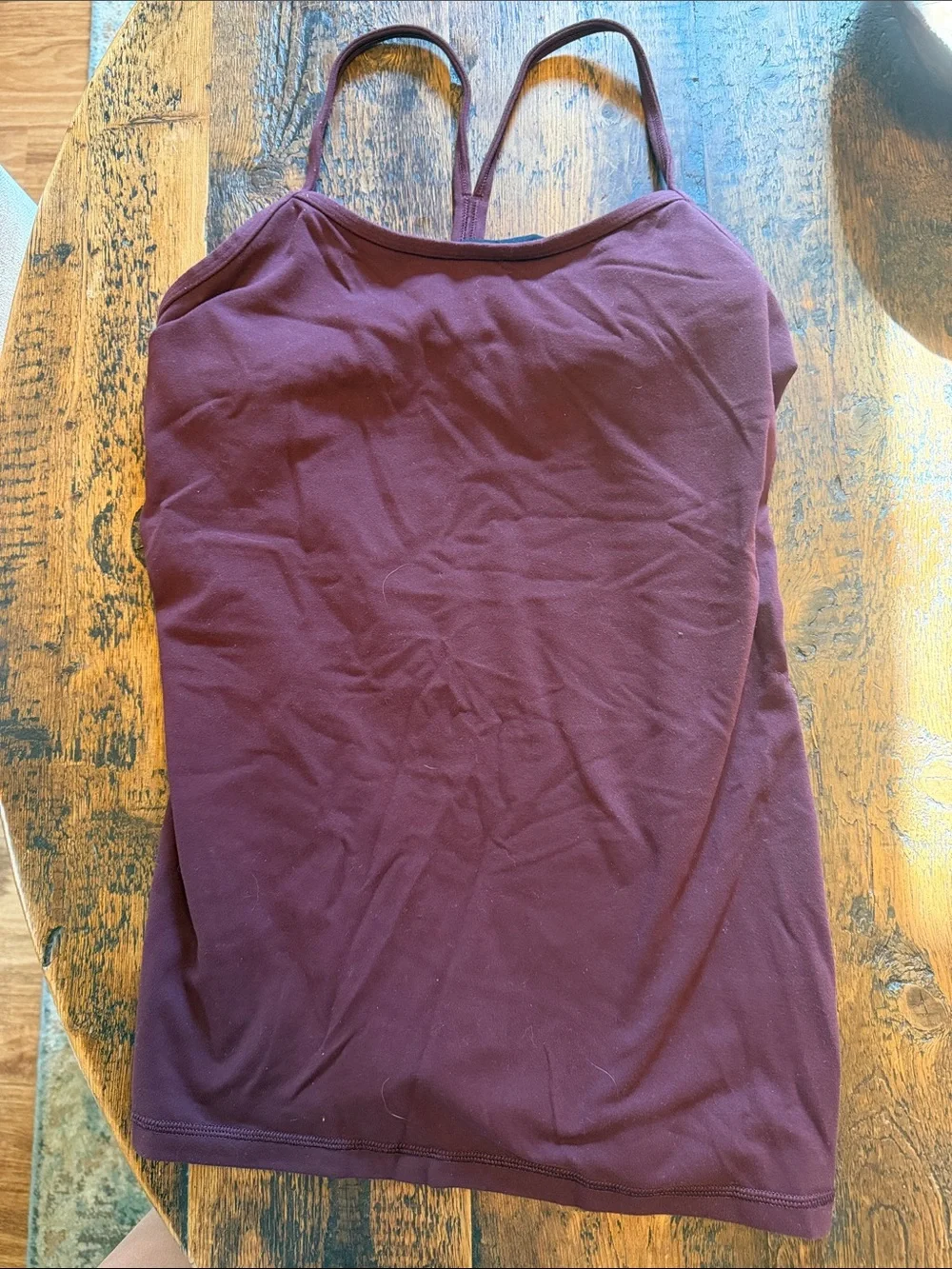Women’s Sleeveless Cami Tank Top - Burgundy